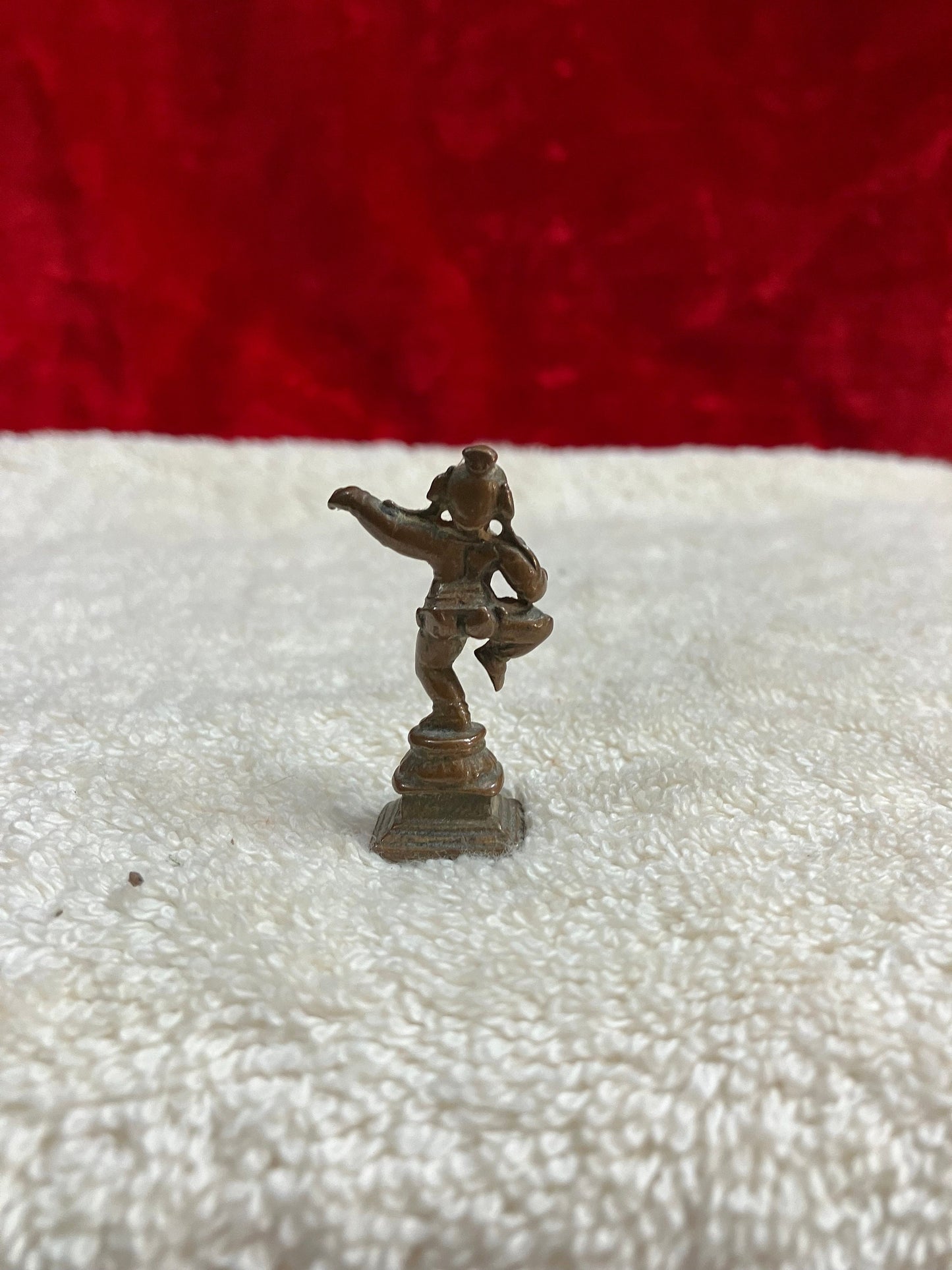 Vintage bronze cast krishna idol