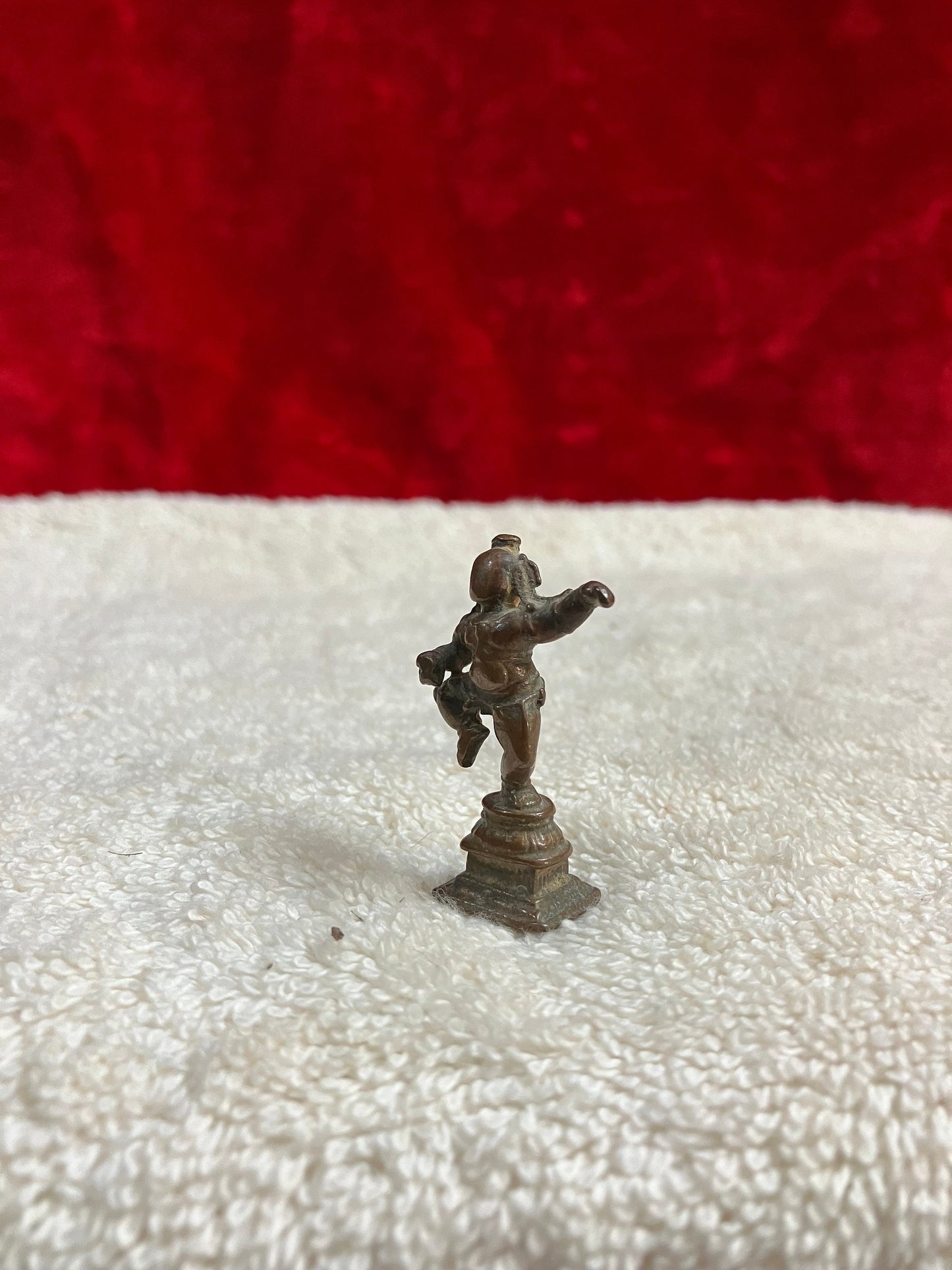 Vintage bronze cast krishna idol