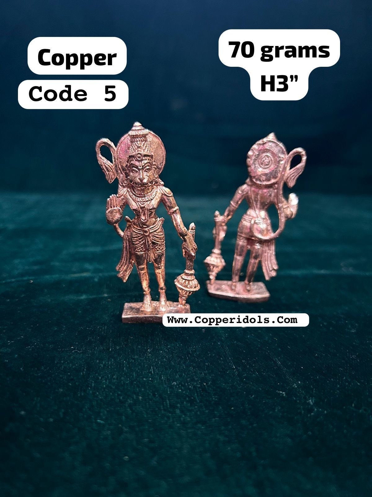 Copper made hanumantha/ hanuman/ anjaneya swamy