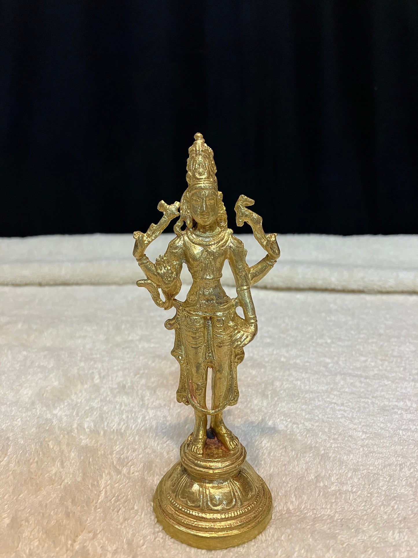 Prasiddh copper idols presents panchaloha idol of standing shiva / chandrashekara