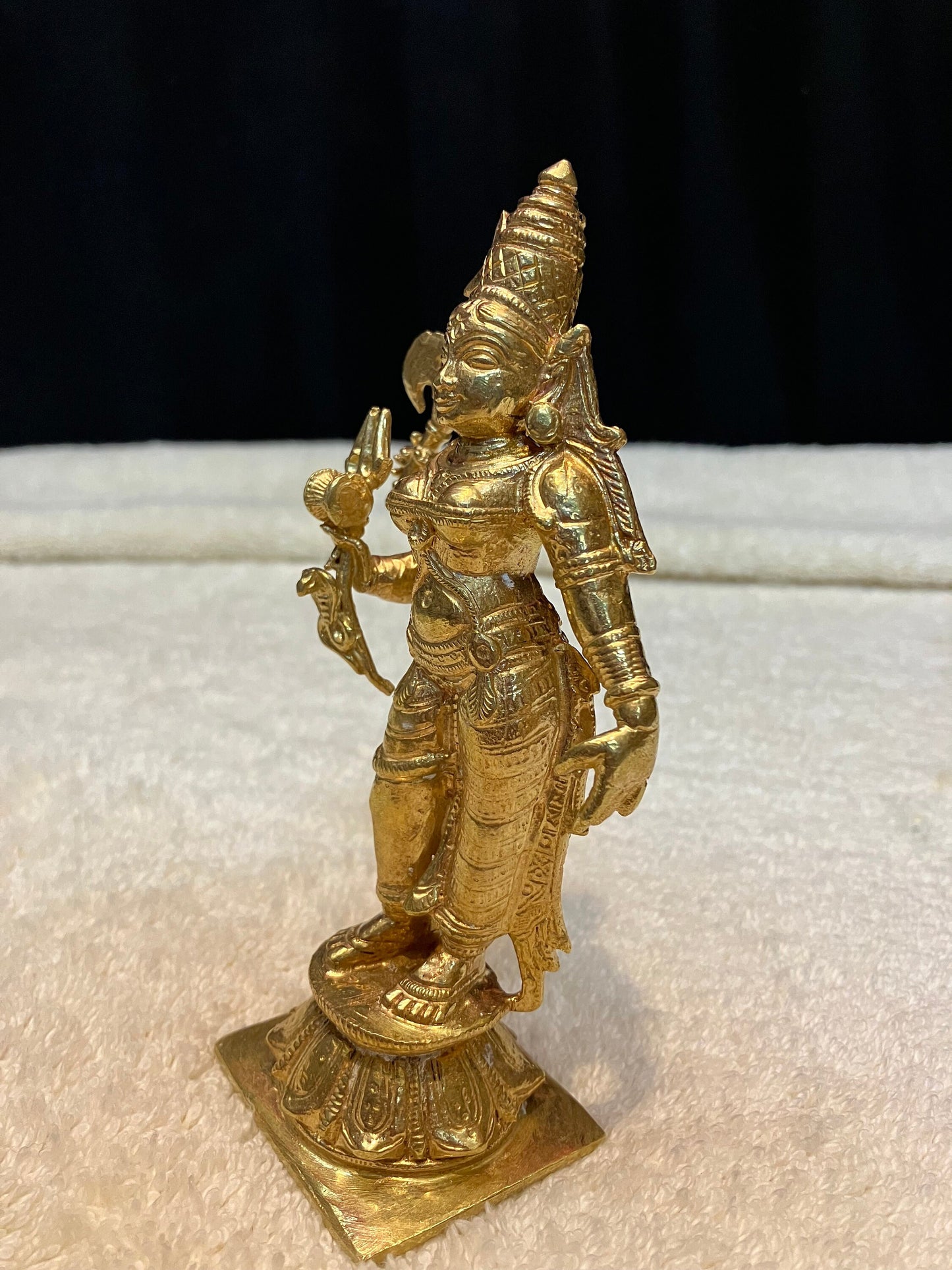 Prasiddh copper idols presents panchaloha idol of Ardhanareeshvara / ardhanarishvara idol / shivashakti