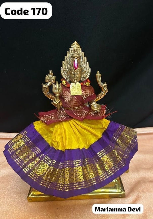 panchaloha mari amman /karumari amman /maha mari amman / along with silk vastram and mangalyam