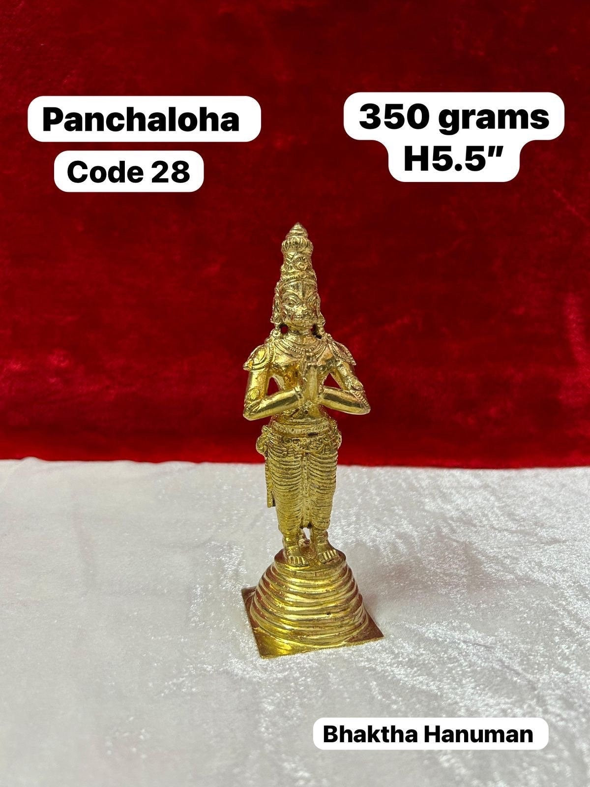 panchaloha made standing hanuman / anjayneya