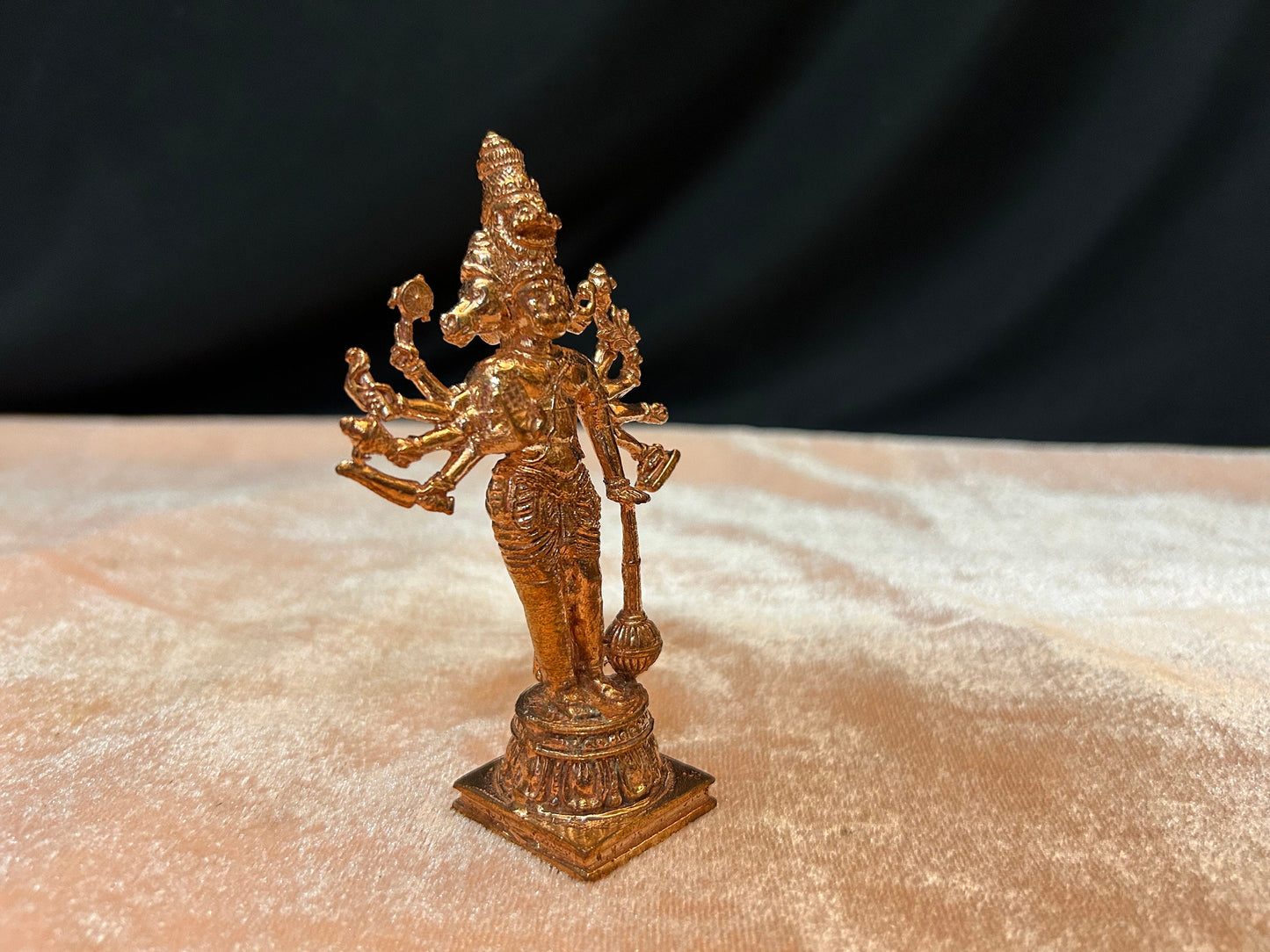 copper made panchamuki hanuman / panchamuka hanuman