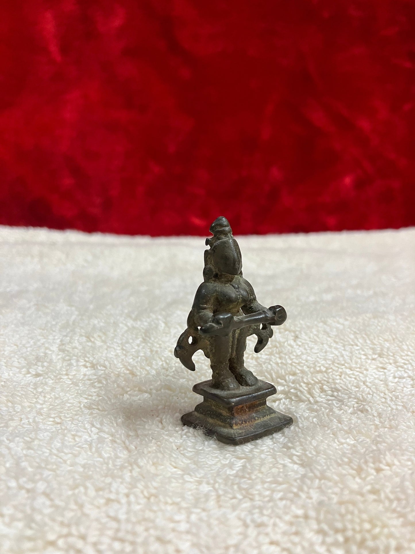 Vintage bronze idol of standing annapoorneshwari / annapurna