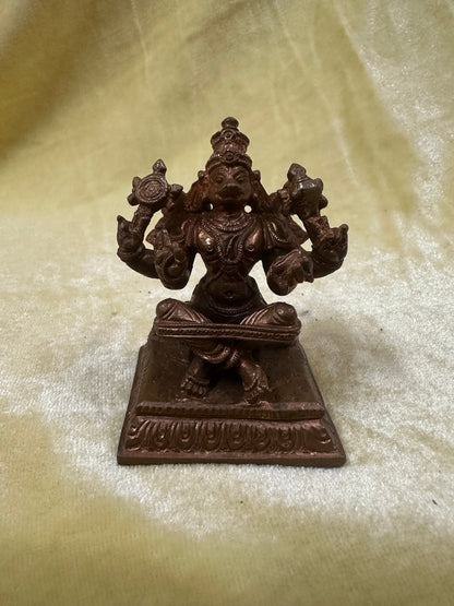 copper made yoga hanuman / gathikachala anjaneya