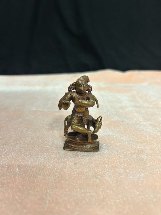 copper made cowkrishna / flueting krishna / gopalakrishna