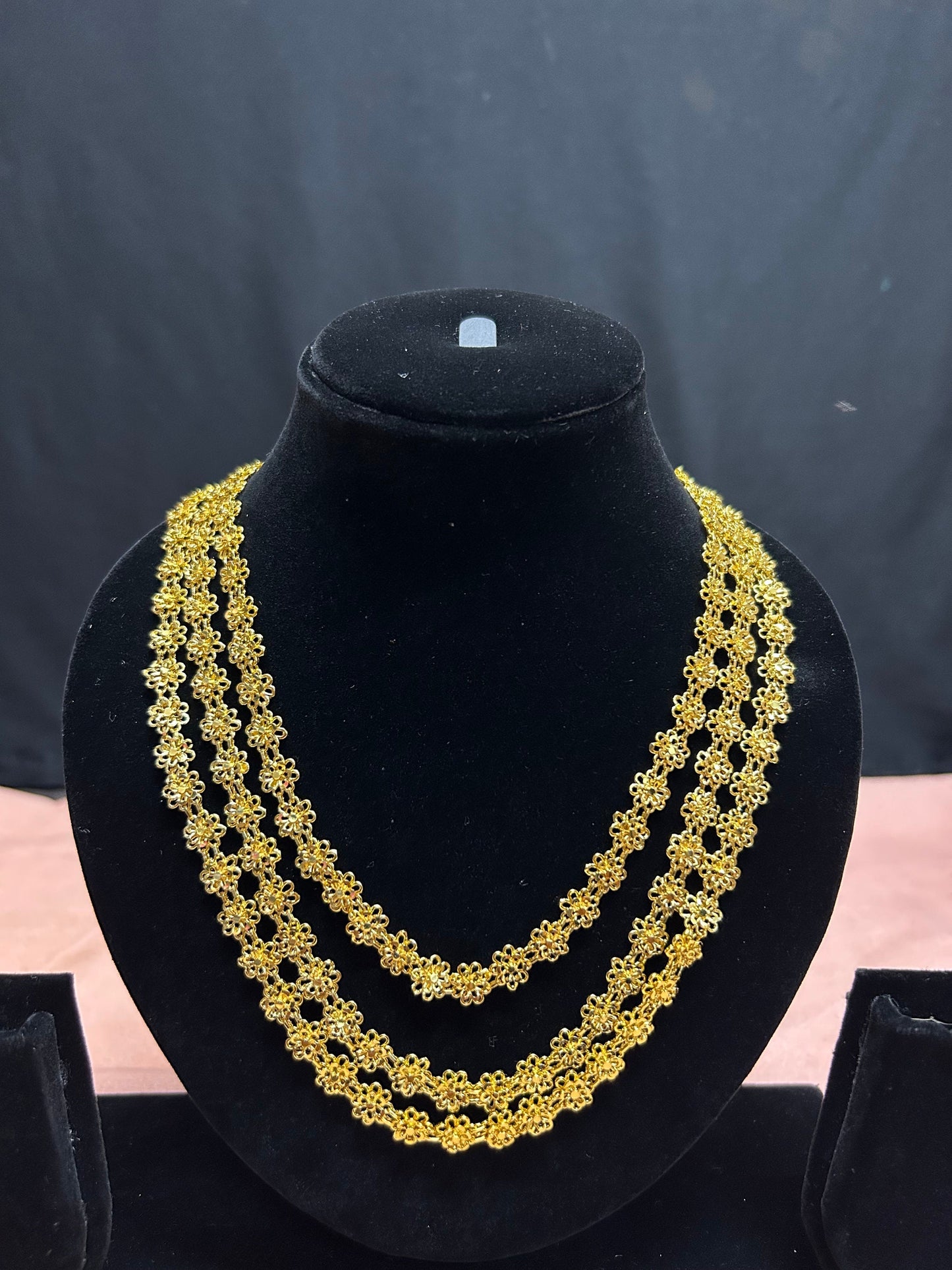 Panchaloha made gold polished grand jewellery set