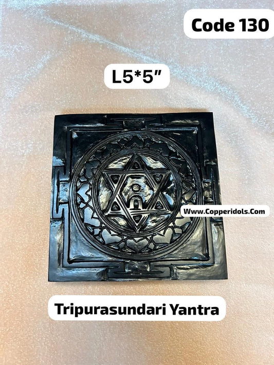 Tripurasundari yantra made on Black opal