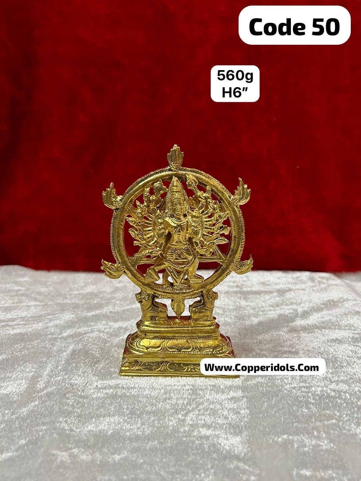 Panchaloha casted sudarshana narasimha swamy