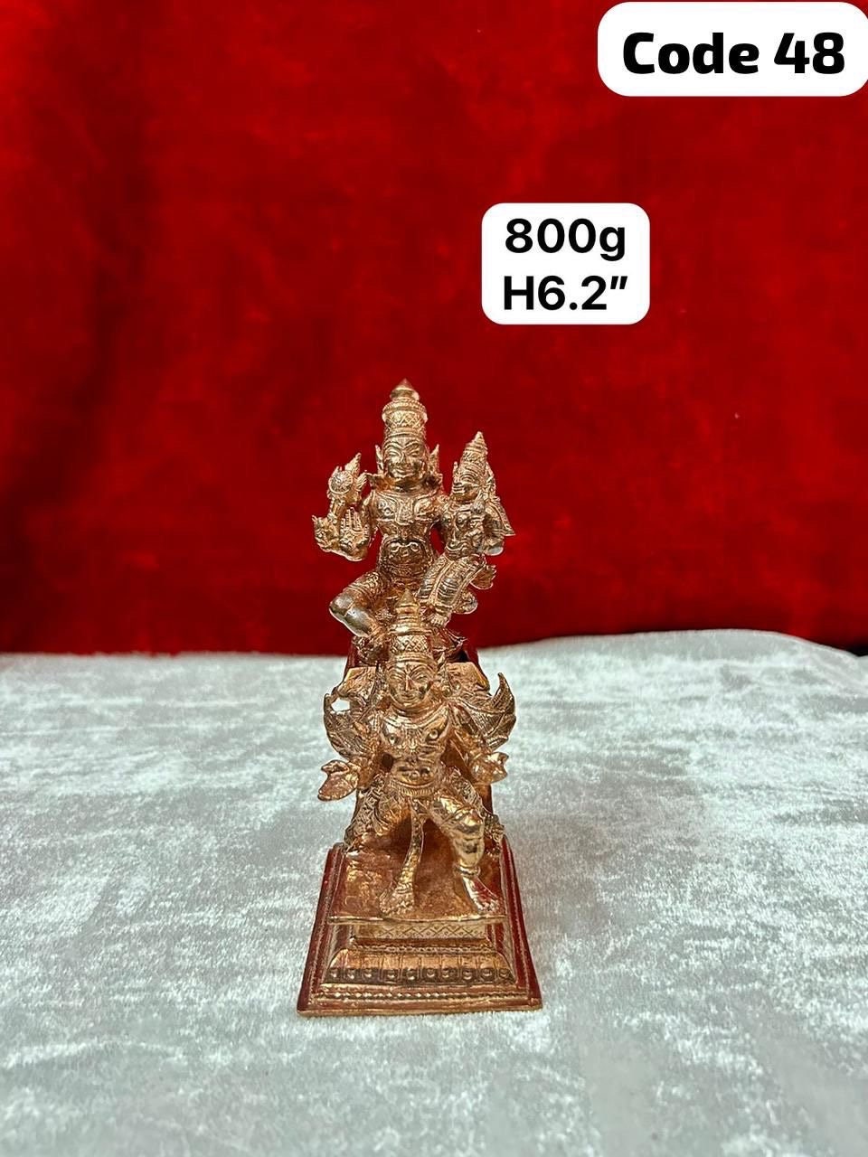 copper casted garudaruda lakshminarayana / lakshmi naryana