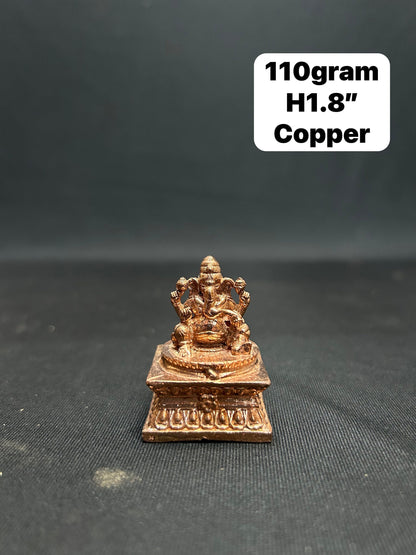 Prasiddh copper idols presents copper idol of ganesha / vinayaka / ganapati