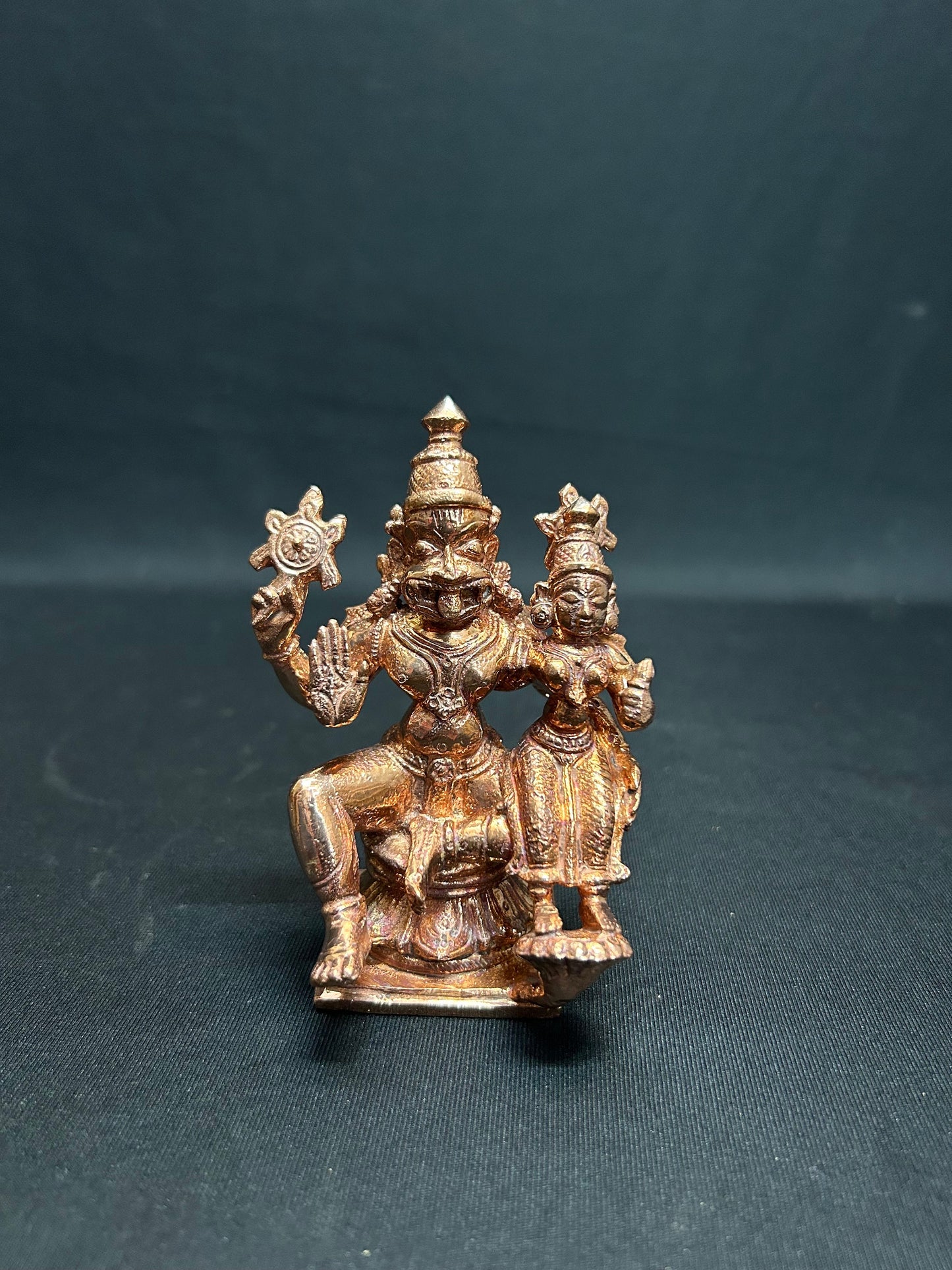 Prasiddh copper idols presents copper idol of Shri Yadagiri Lakshmi Narasimha swamy