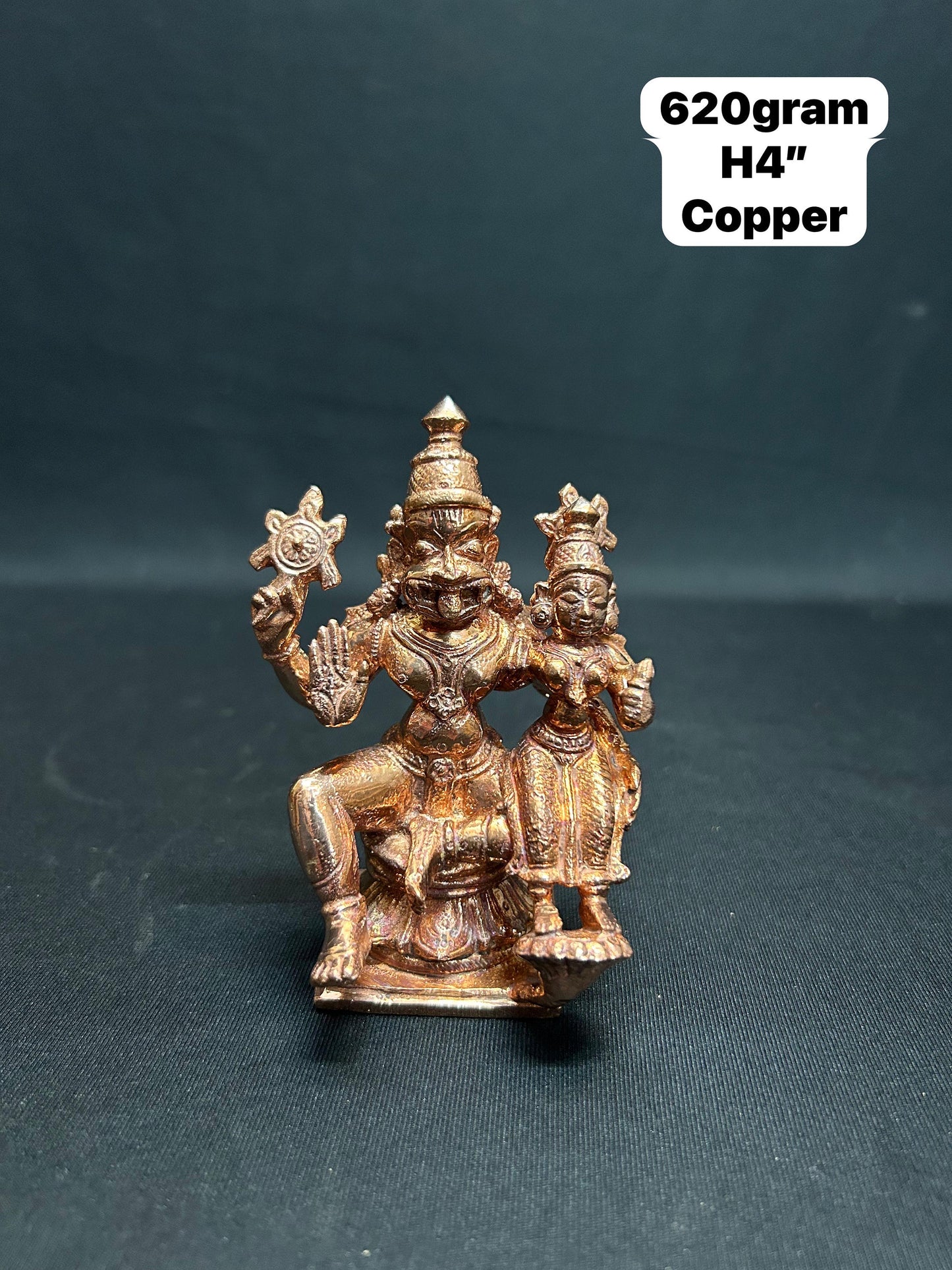 Prasiddh copper idols presents copper idol of Shri Yadagiri Lakshmi Narasimha swamy