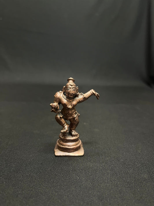 Prasiddh copper idols presents copper idol of narthana Krishna in antique polish