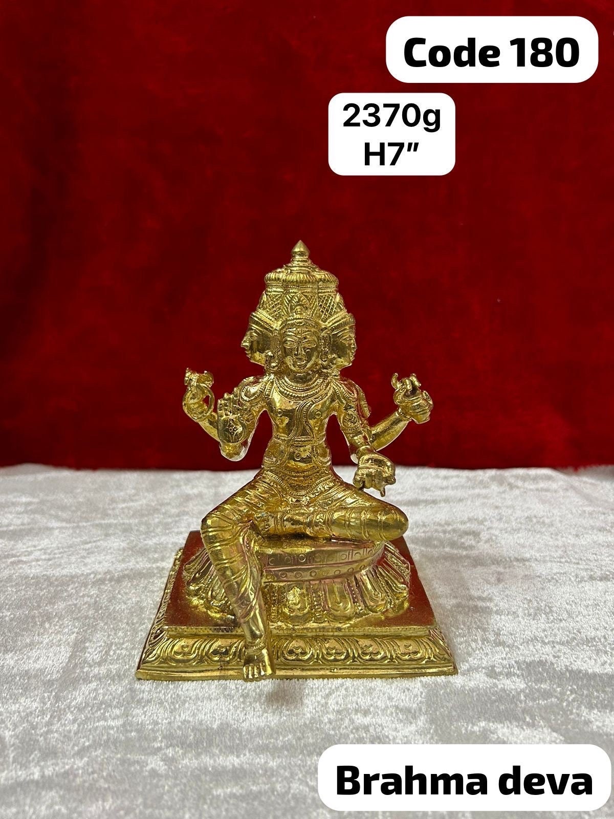 Panchaloha casted Bramha idol