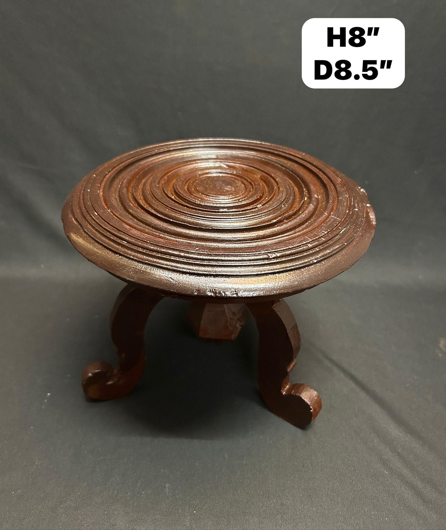 Vintage rosewood made tripod for pooja purposes