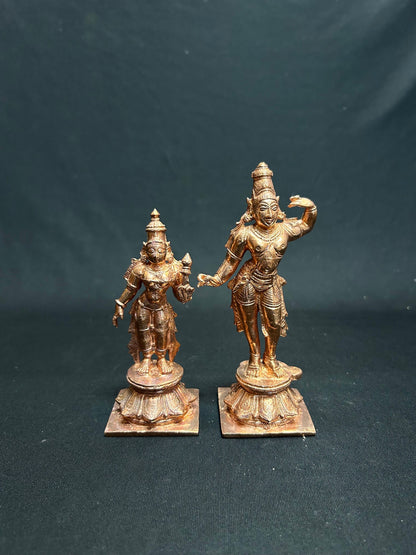 Prasiddh copper idols presents Copper idol of Sita rama