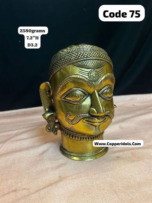 panchaloha shiva face /mukhalingam/shiva head