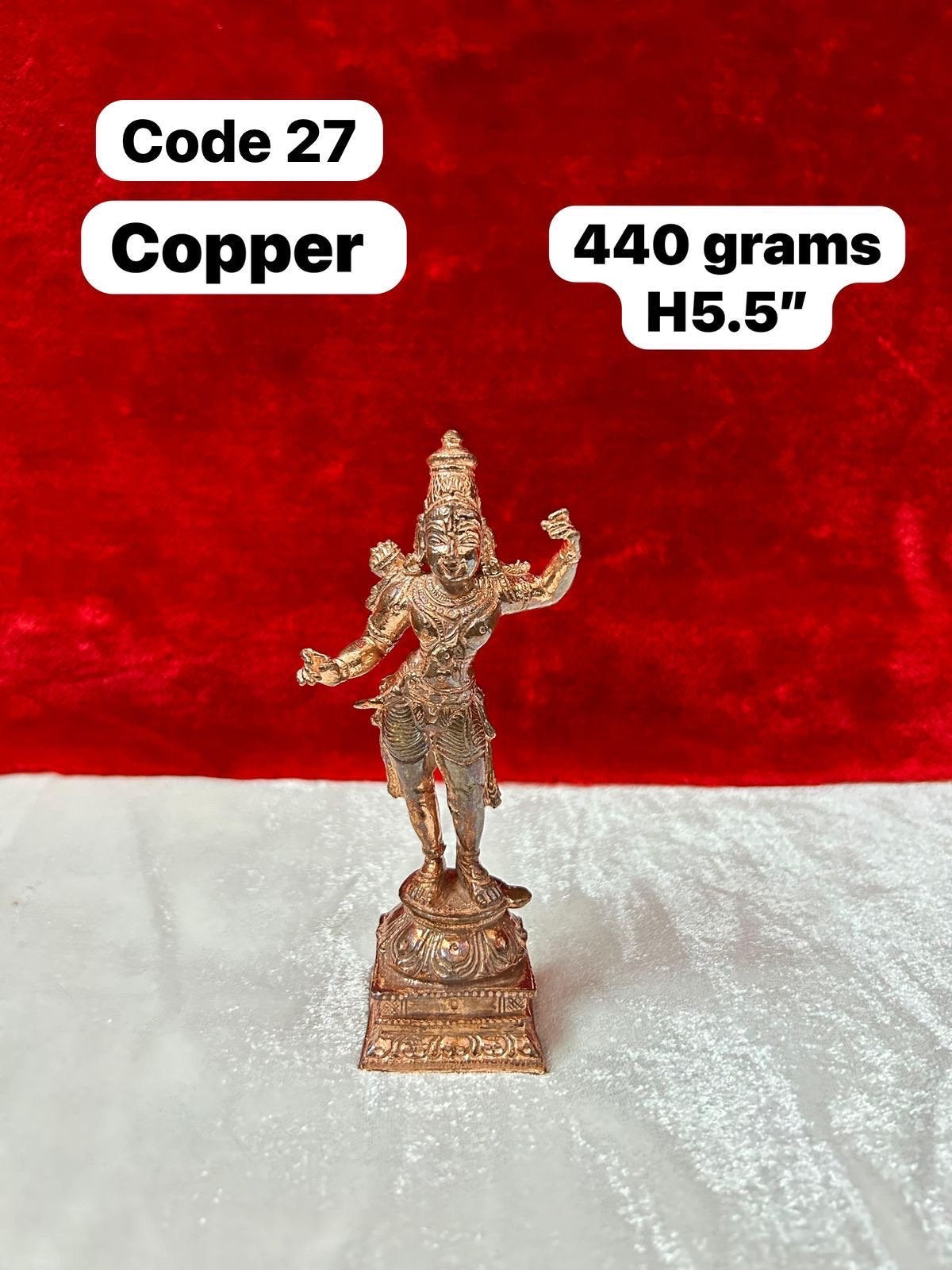 copper rama/ kodhanda rama/ standing rama