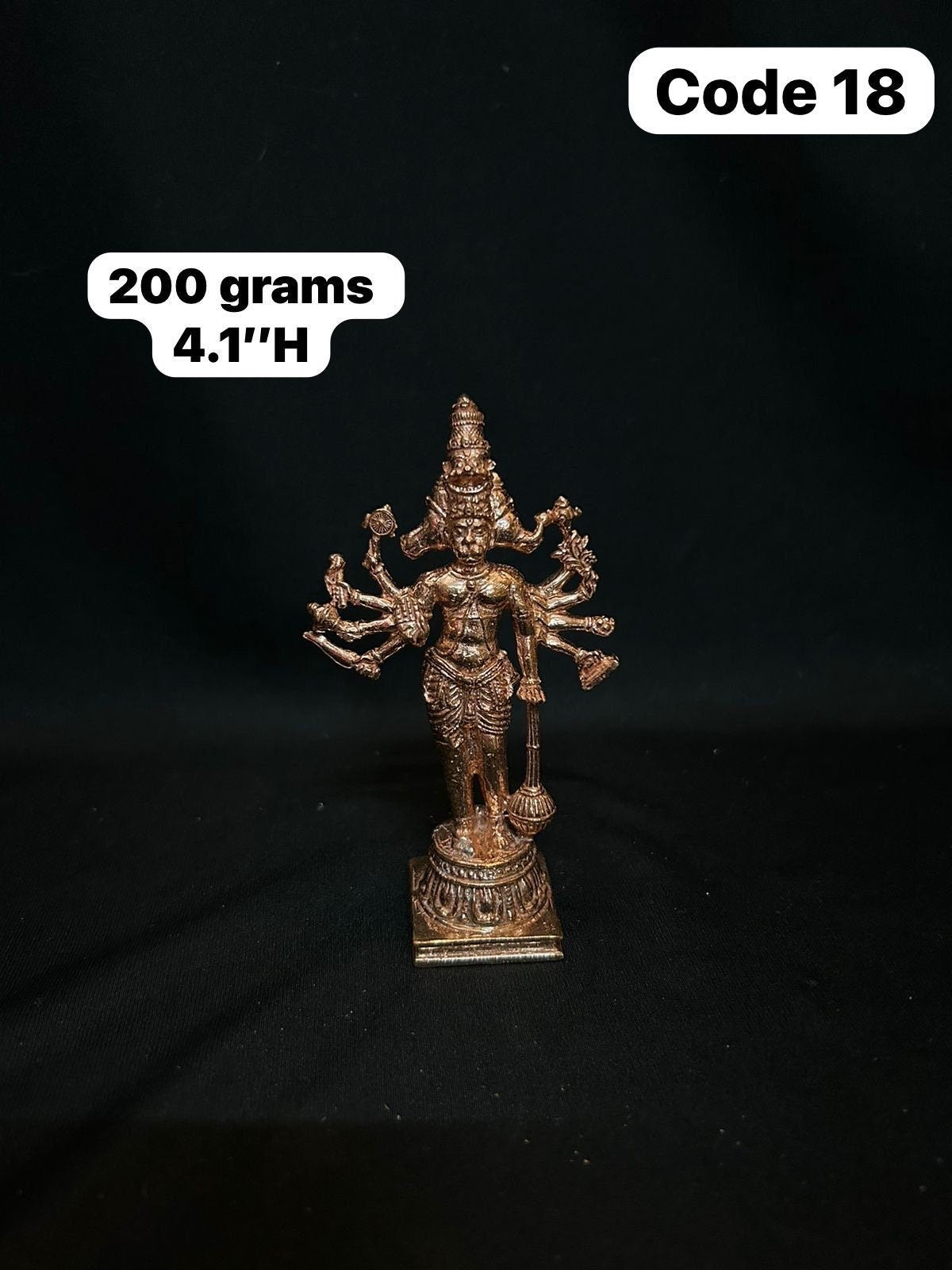 copper made panchamuki hanuman / panchamuka hanuman