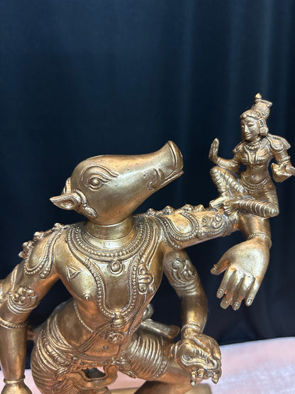 Panchaloha handcrafted Bhu varaha swamy/ varaha swamy