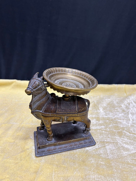 Vintage bronze made Vrushabha vahana moorthy