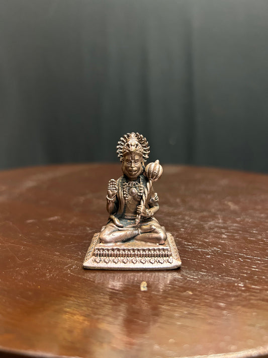 Copper made ashirwada Hanuman idol