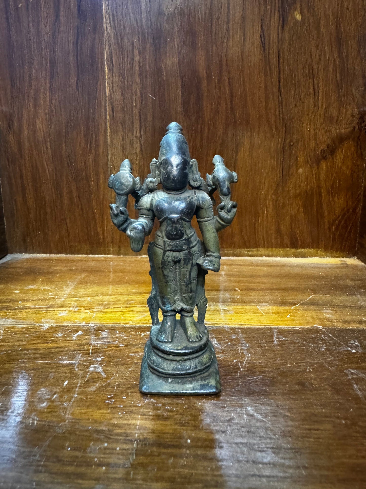 vintage bronze cast srinivasa idol