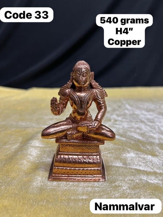 Prasiddh copper idols presents Copper idol of Nammalvar idol