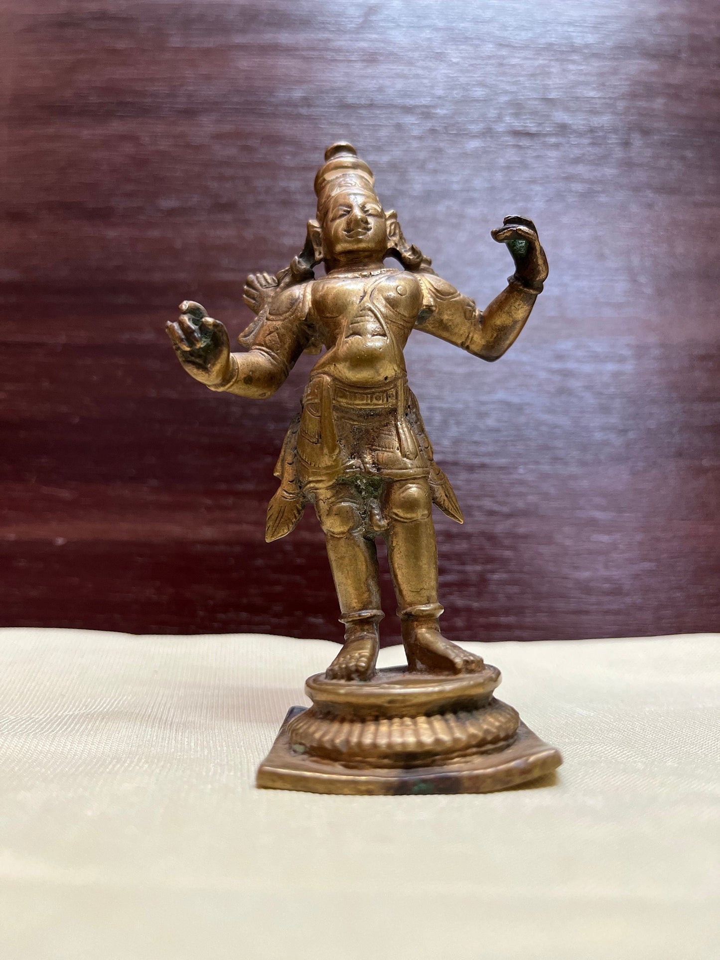 Vintage copper made rama idol