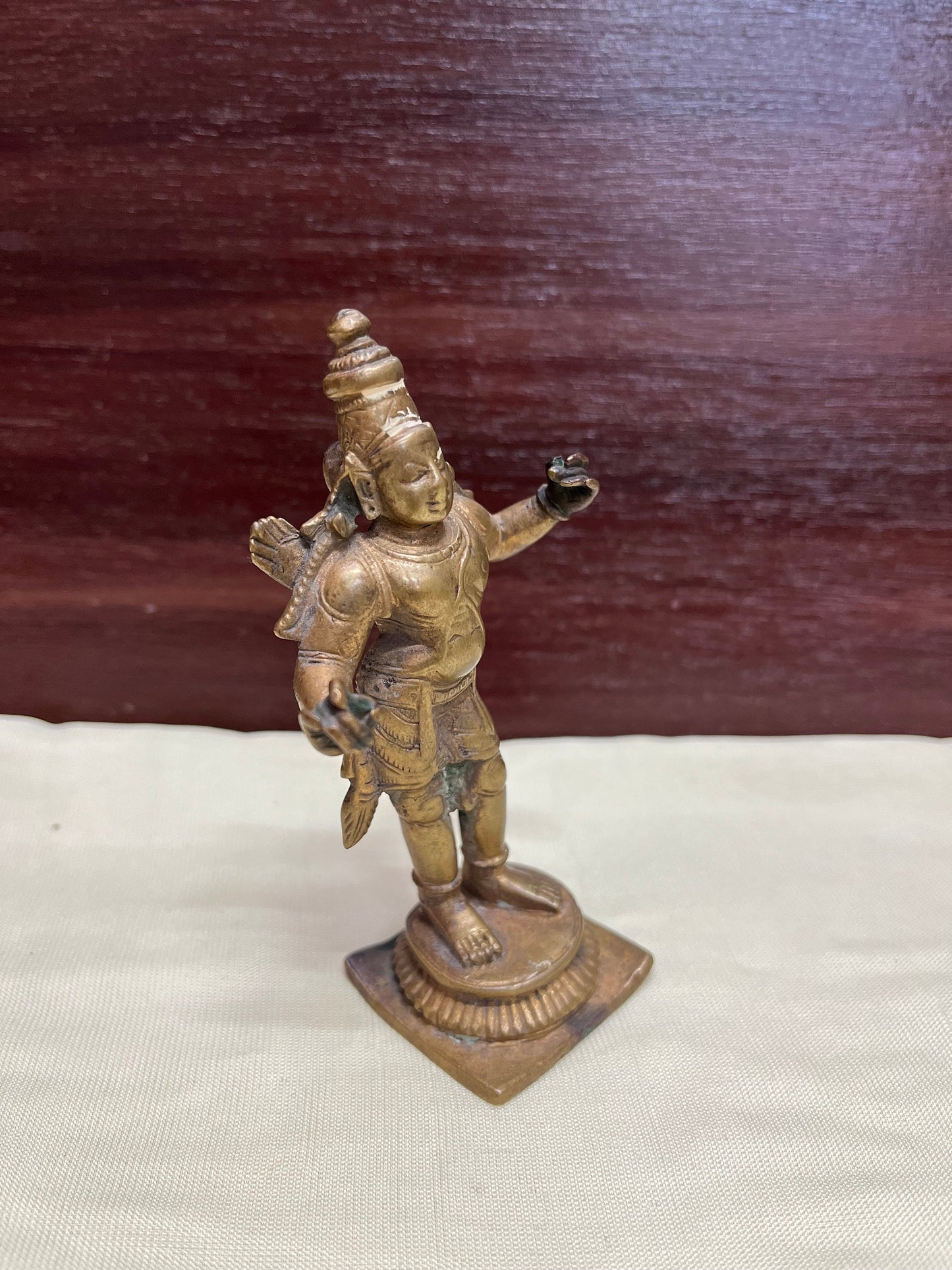 Vintage copper made rama idol