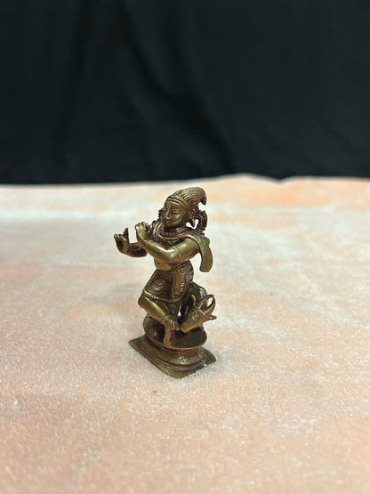 copper made cowkrishna / flueting krishna / gopalakrishna