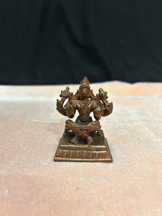 copper made yoga hanuman / gathikachala anjaneya