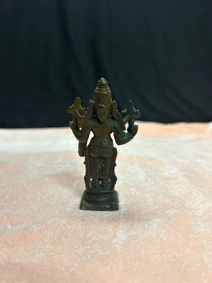 vintage bronze cast srinivasa idol