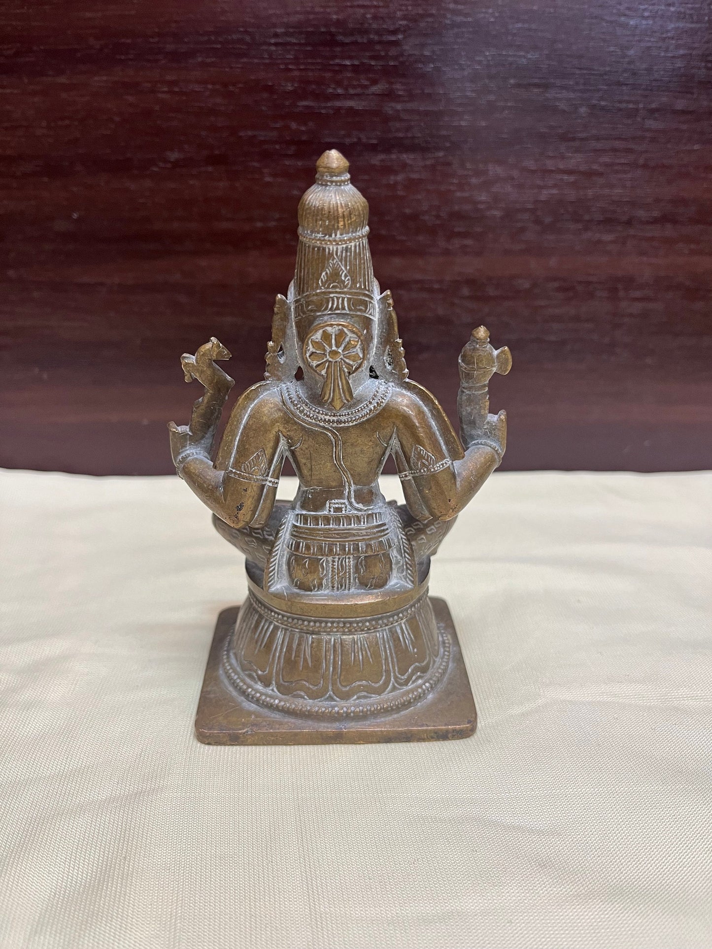 Vintage bronze made idol of Shiva , Chandrashekara from south