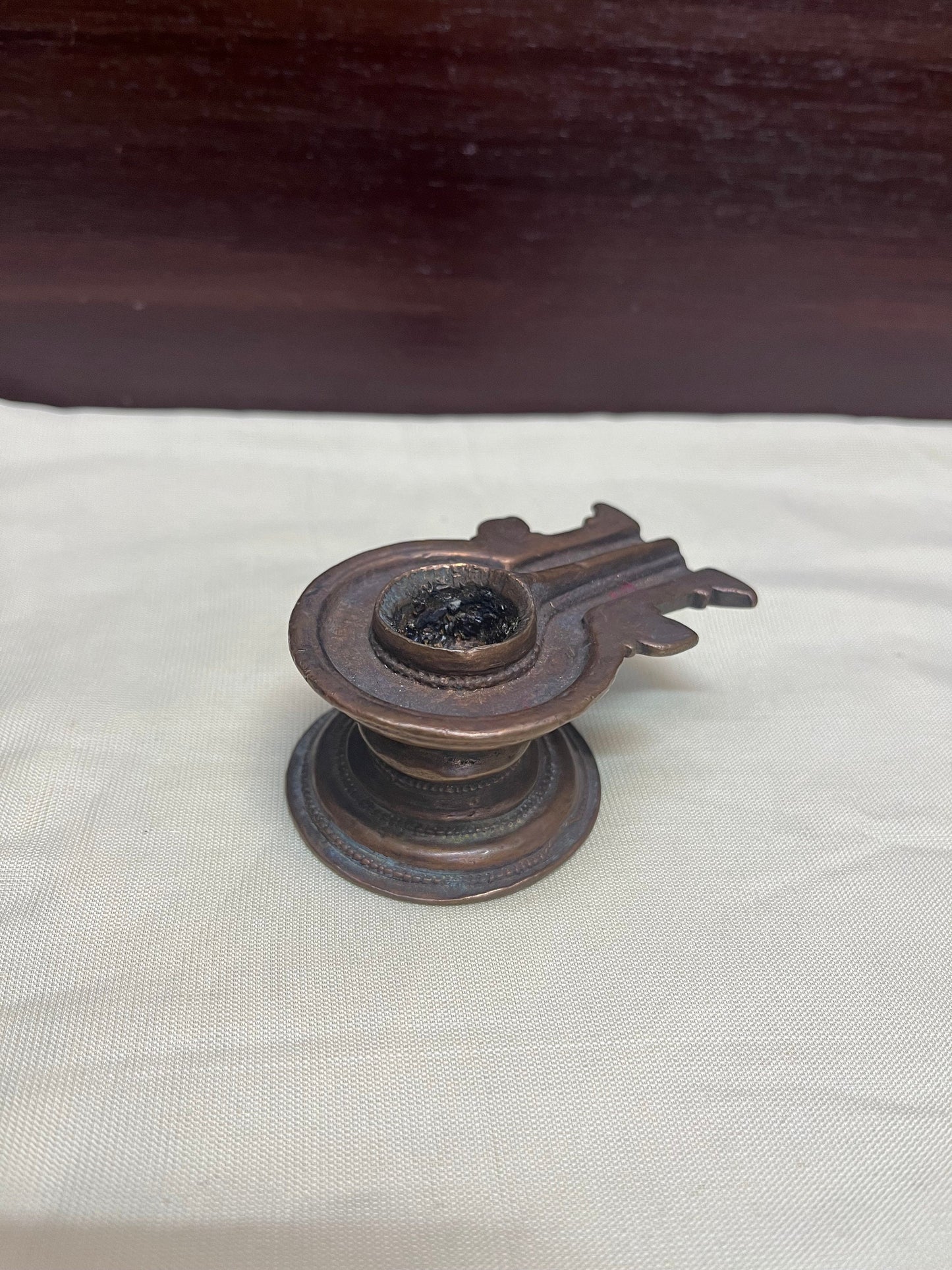 Vintage bronze made linga peeta linga stand for placing linga