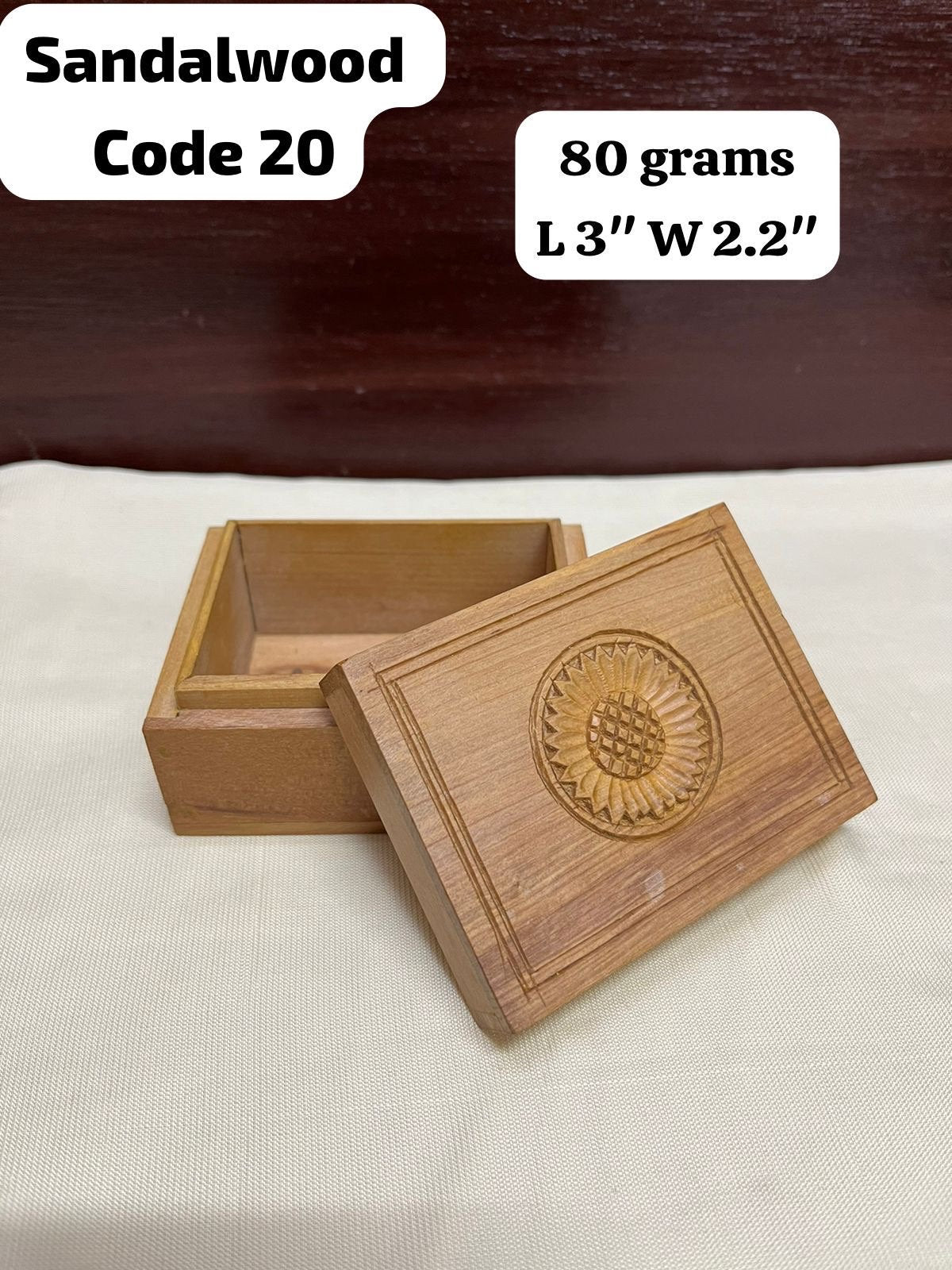 Sandalwood made box for keeping jewellery or treasure special items