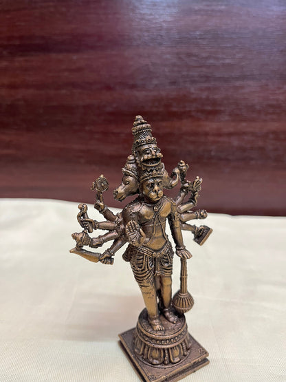 Prasiddh Copper Idols presents copper idol of Panchamukhi hanuman