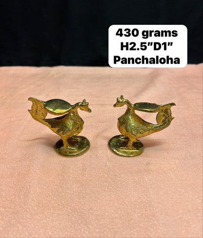 Prasiddh copper idols presents panchaloha idol of hamsa vahana pair