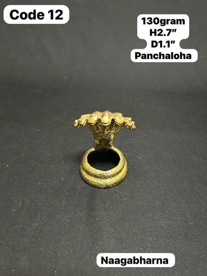 Prasiddh copper idols presents panchaloha idol of naga peeta / shaligrama peeta / shesha peeta