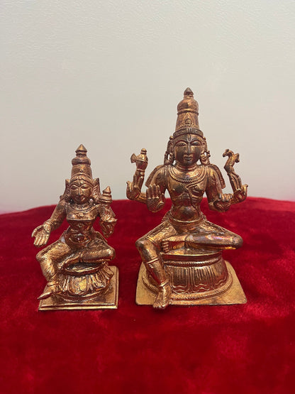 Prasiddh Copper Idols presents copper idol of Parvati Parameshwara Arunachaleshwara Uma