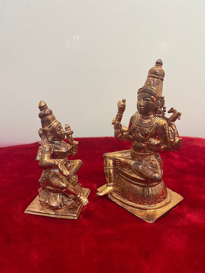 Prasiddh Copper Idols presents copper idol of Parvati Parameshwara Arunachaleshwara Uma