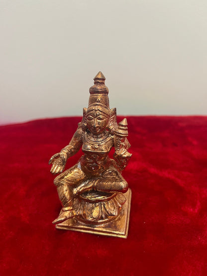 Prasiddh Copper Idols presents copper idol of Parvati Parameshwara Arunachaleshwara Uma