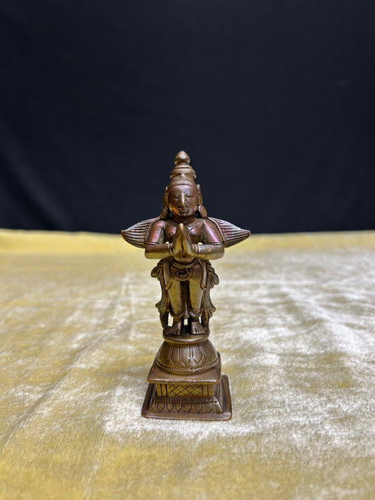 Vintage copper idol of garuda