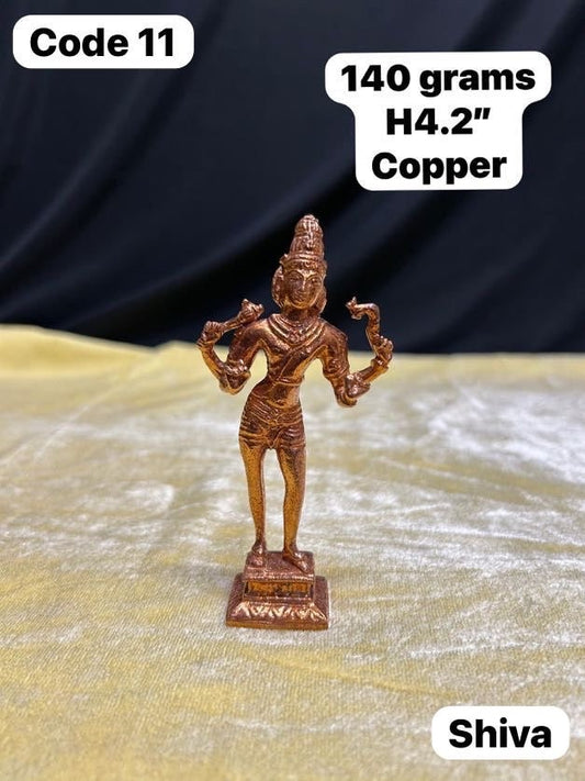 Prasiddh copper idols presents copper idol of shiva / maheshwara