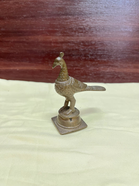 Vintage bronze made peacock idol