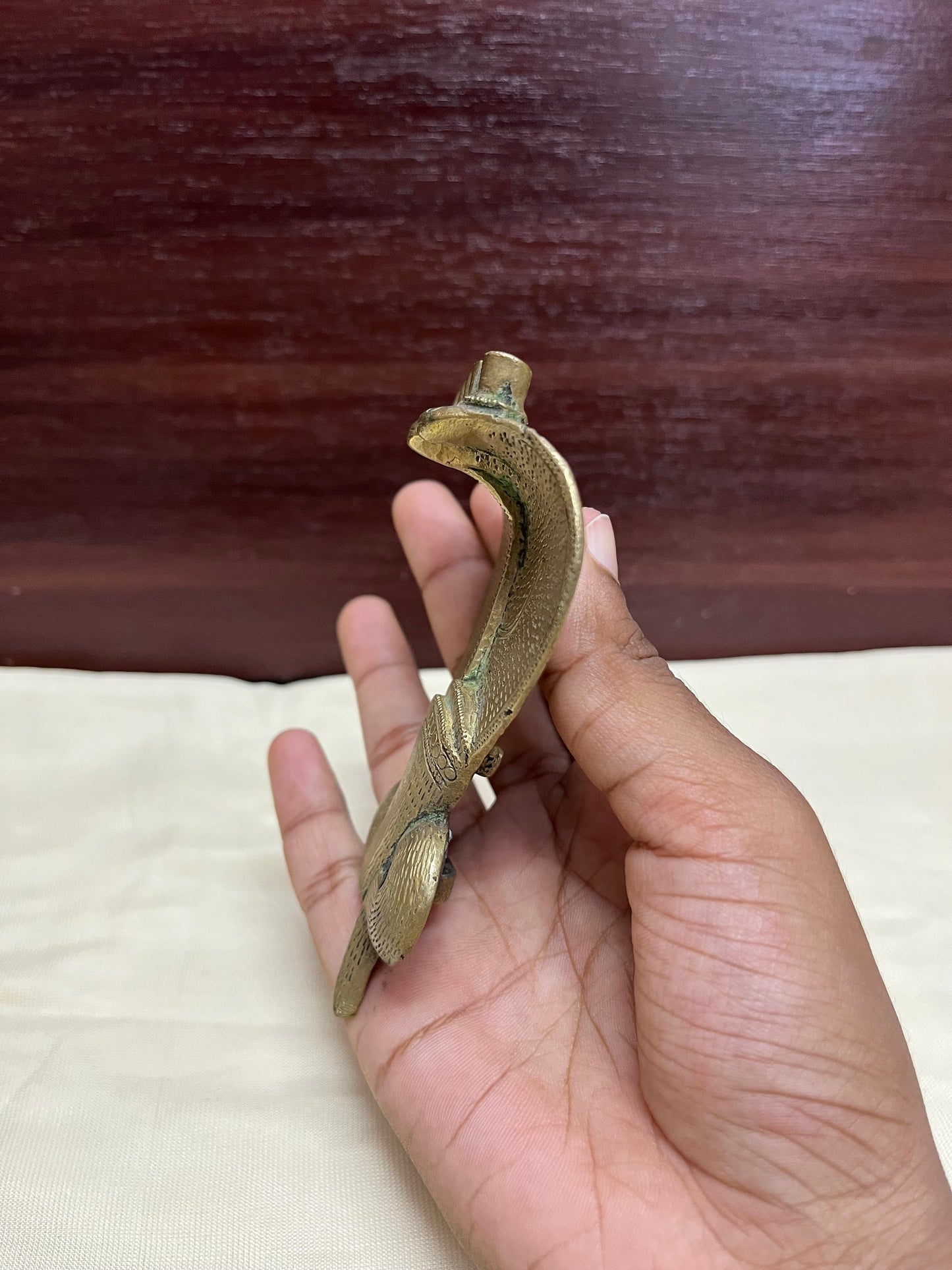 Vintage bronze made naga idol