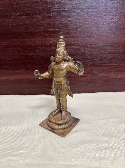 Vintage copper made rama idol