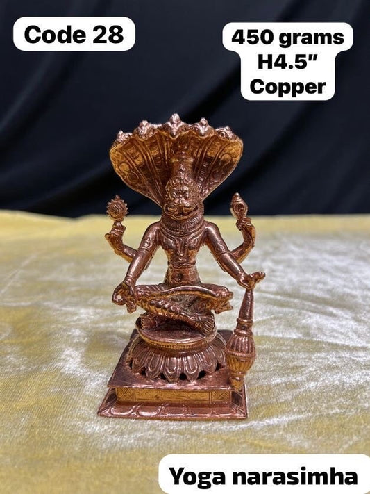 Prasiddh copper idol present copper idol of Odisha style Yoga Narasimha style